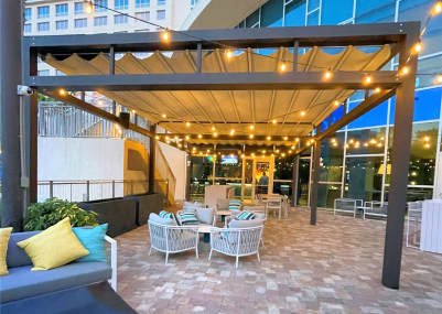The Hyatt Hyatt Hotel Retractable Canopy
