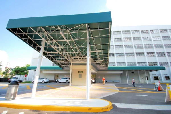 65' Wide x 30' Projection Entrance Canopy at the University of Miami