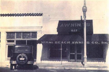 Historical Miami Awning Photo