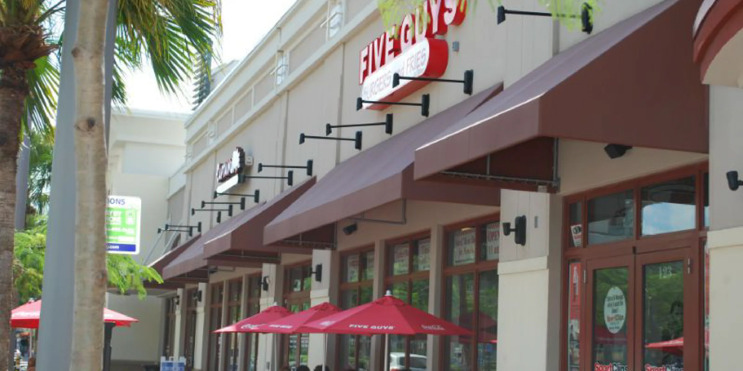 Commercial-Awnings-lean-to-style-with-rigid-wrap-valance-Miami-Awning-Co-1 Commercial Awnings -lean-to style with rigid wrap valance