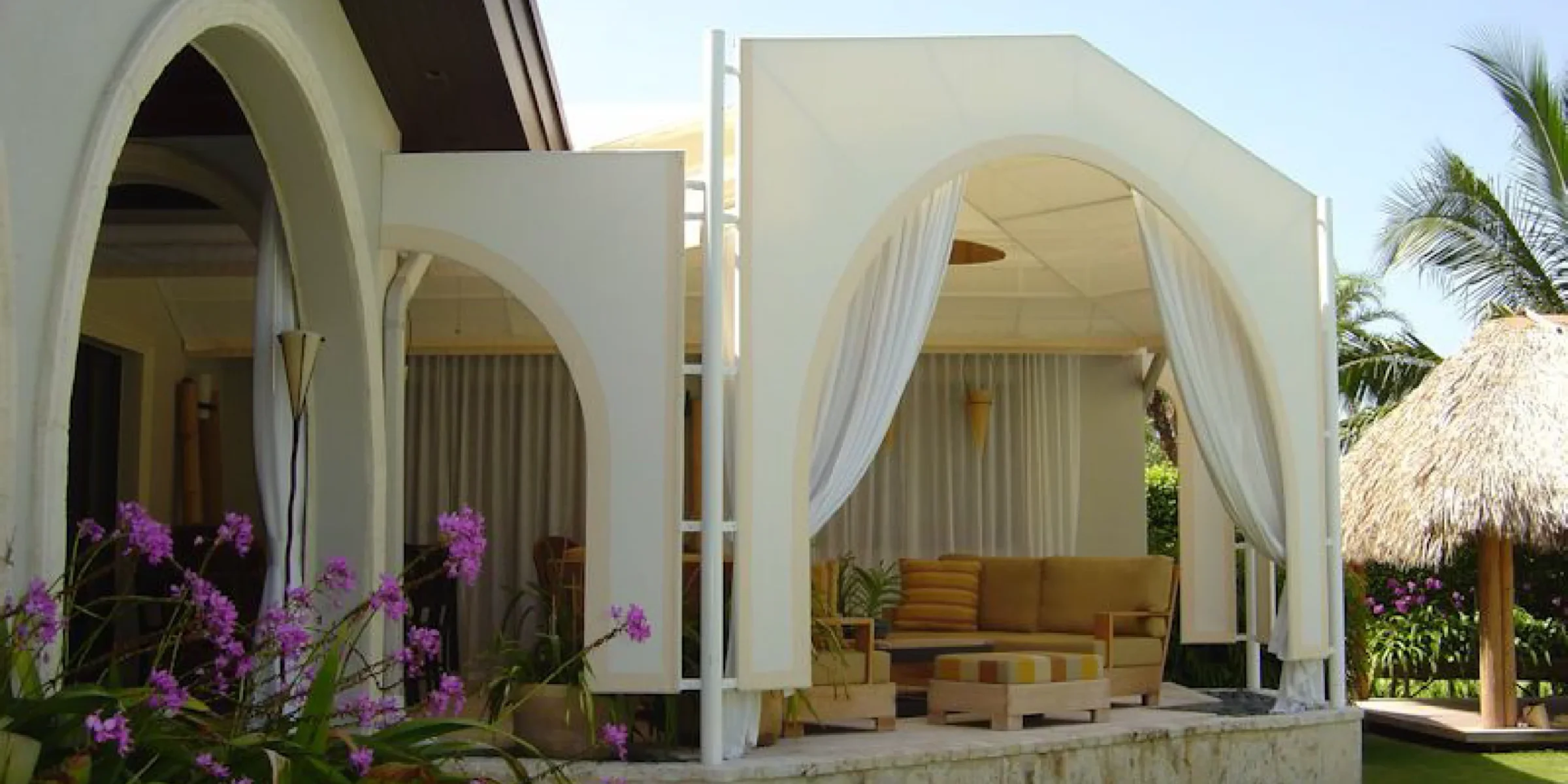 Custom-Residential-Canopy-Awning-Drapes-Miami-Awning Custom Residential Patio Awning