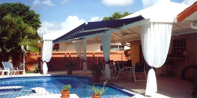 Residential Retractable Pool Deck Awning Residential Retractable Pool Deck Awning