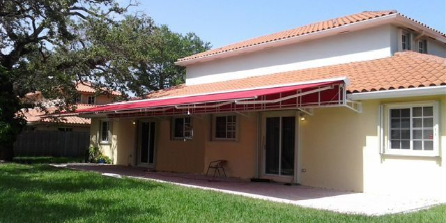 Retractable Patio Awning - St. John Vianney College Seminary - Miami, FL Residential Awning - Miami, FL